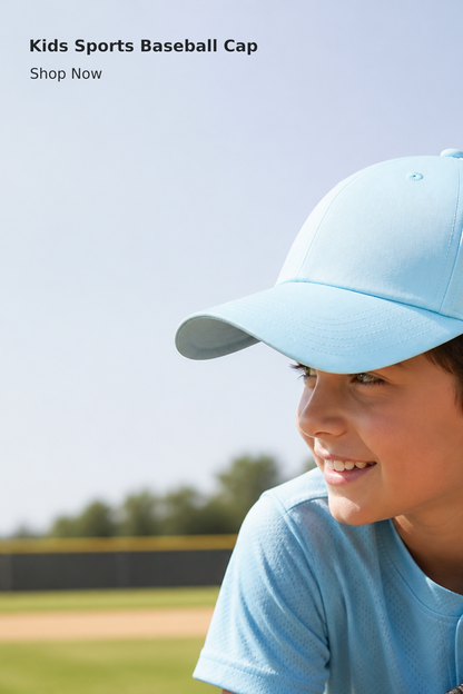 Kids’ Lightweight UPF 50+ Water-Resistant Sports Cap